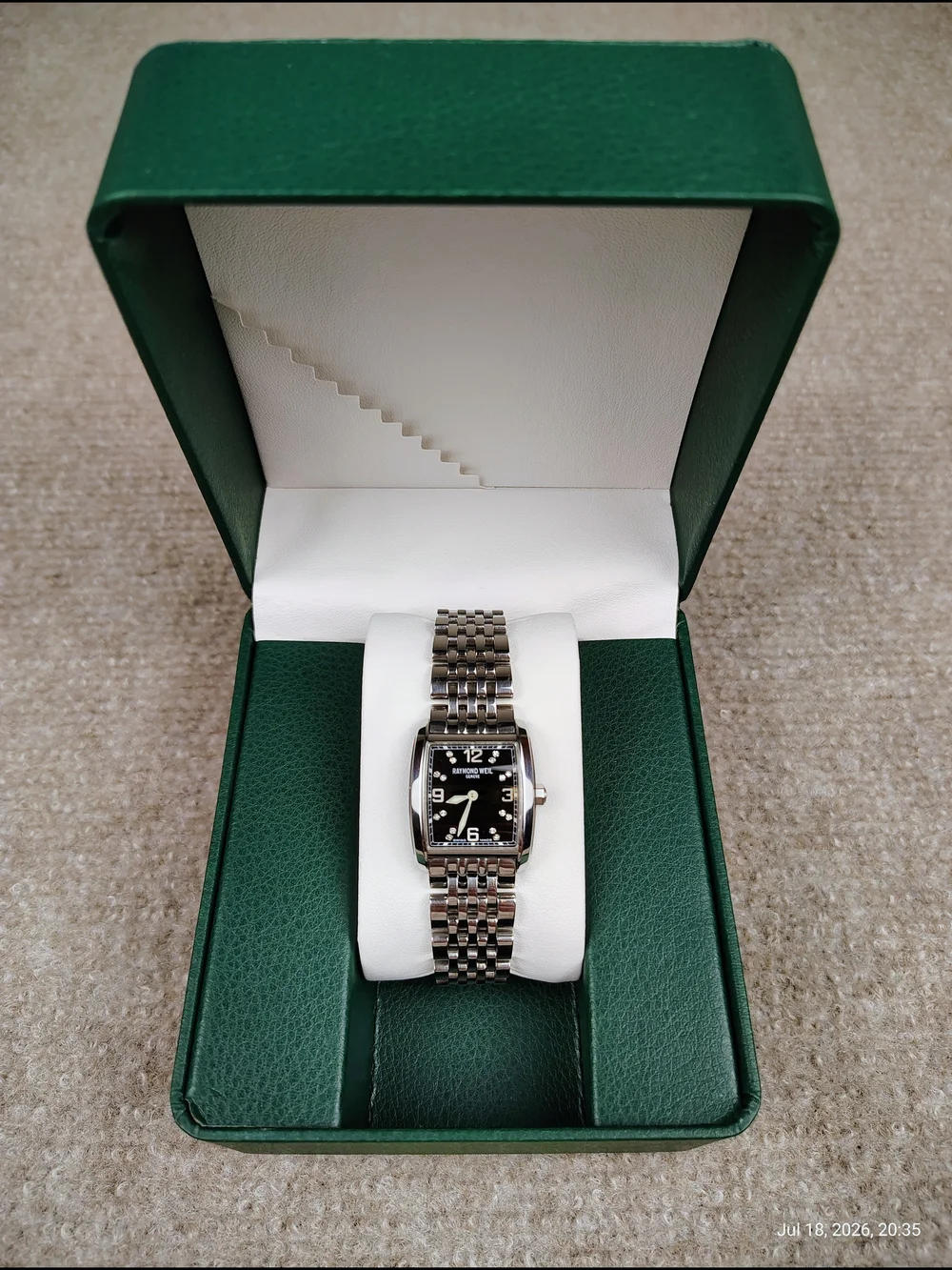 Women's Raymond Weil Don Giovanni 5976 Black Diamond Stainless S Quartz 23mm